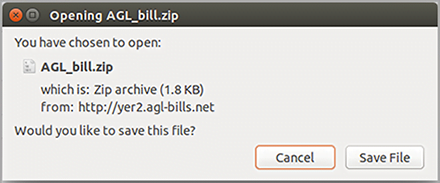 AGL_bill.zip ransomware payload