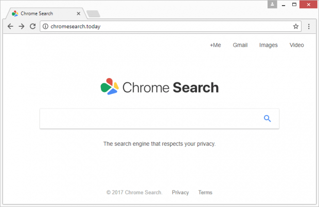 Chromesearch.today mimics a popular search provider