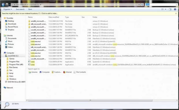 Rogue csrss.exe / csrss.exe.mui processes running on a contaminated computer