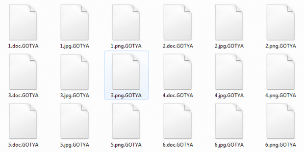 GOTYA files skewed by HC7 virus
