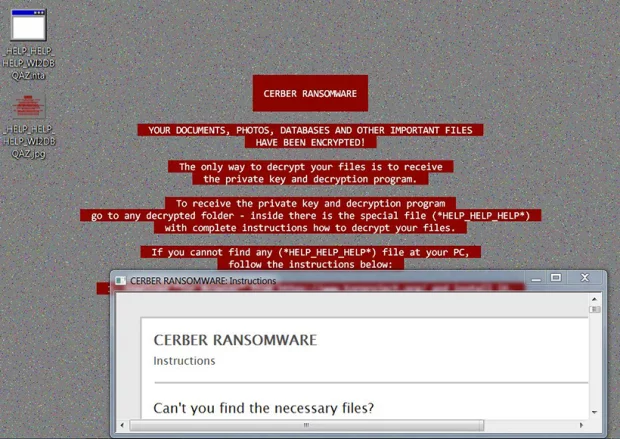 Cerber ransomware _HELP_HELP_HELP variant
