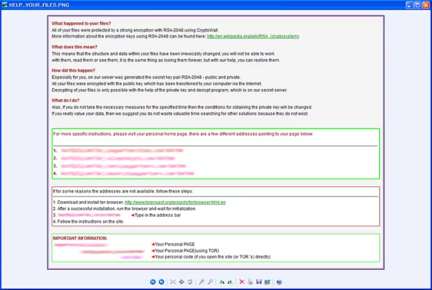 HELP_YOUR_FILES.png document explaining the attack and extorting the money