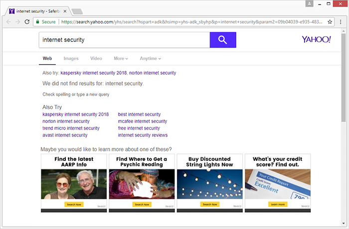 avast yahoo search