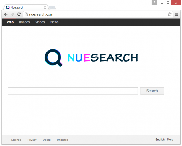 Nuesearch.com takes over web browsers on a PC