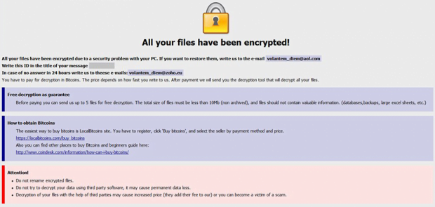 Onion ransomware warning with initial recovery highlights