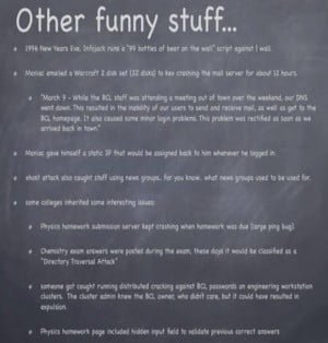 A few more funny stories