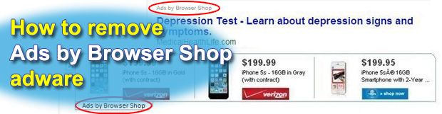 Remove Browser Shop Ads in Chrome, Firefox and Internet Explorer