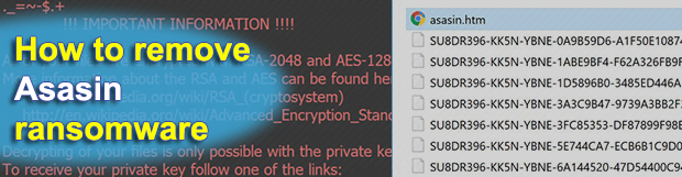 Remove Asasin virus ransomware and recover .asasin files