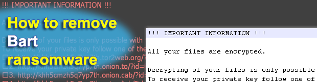 Decrypt and remove Bart ransomware (.bart.zip extension virus)