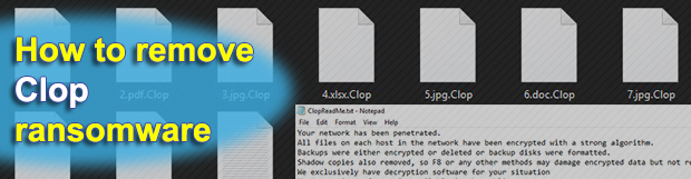 Clop ransomware virus removal and .clop files decryptor