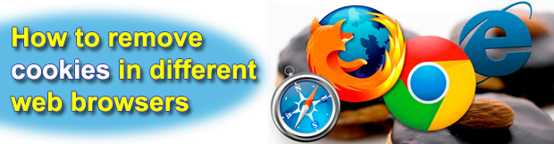 How to remove cookies in Chrome, Firefox, Internet Explorer and Safari browsers