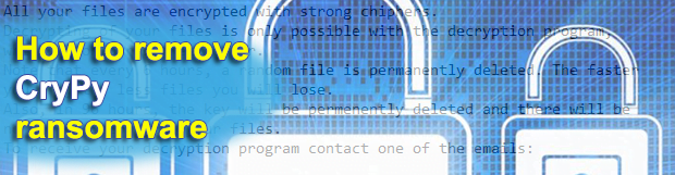 CryPy ransomware decryptor and removal