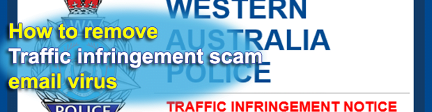 Traffic Infringement Notice scam emails