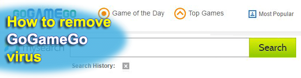 GoGameGo virus: remove search.mysearch.com New Tab popup