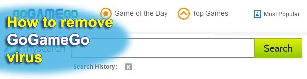 GoGameGo virus: remove search.mysearch.com New Tab popup