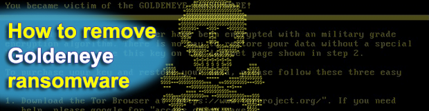 Goldeneye ransomware: decrypt and remove trojan virus