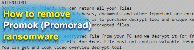 Promorad2 (promok/promorad) virus file extensions decryptor and removal