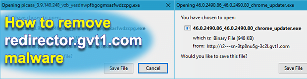 Remove redirector.gvt1.com malware in Chrome, Firefox, IE