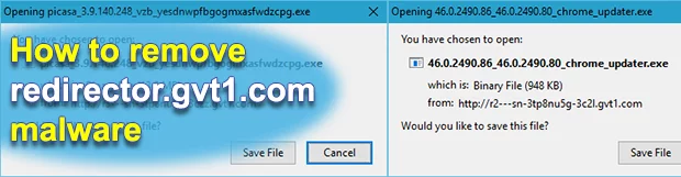 Remove redirector.gvt1.com malware in Chrome, Firefox, IE