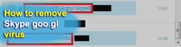Skype goo.gl virus removal and prevention