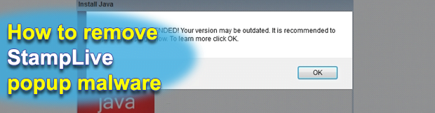 Remove StampLive virus from Chrome, Firefox and Internet Explorer
