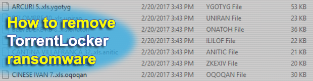 TorrentLocker ransomware removal and file decryption