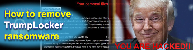Decrypt and remove TrumpLocker ransomware