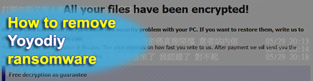 Remove Yoyodiy ransomware and recover encrypted files