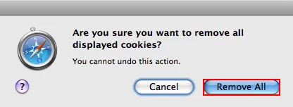 Safari cookies removal proper