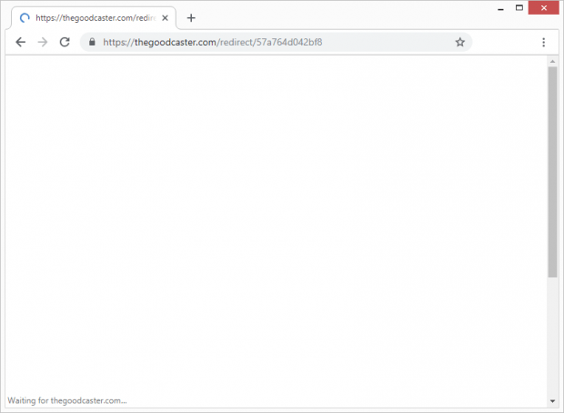Browser redirect underway via thegoodcaster.com