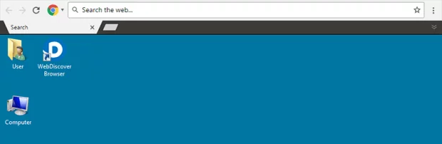 In the aftermath of the attack, WebDiscover Browser toolbar is deposited at top of the host computer’s desktop