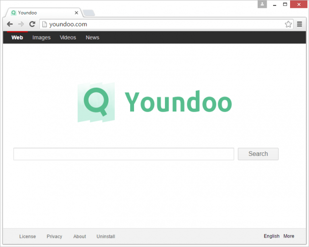 Youndoo set as Chrome homepage without authorization